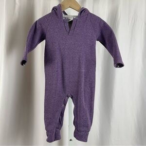 Young & Free 12-18 Months Hooded Romper Ears Warm Fleece Fall Winter Minimalist